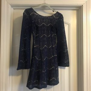 Bell Sleeve, Lace Cocktail Dress